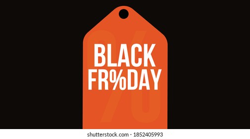 Big Tag Black Friday sign. Selo para campanha Black Friday com Tag de venda grande