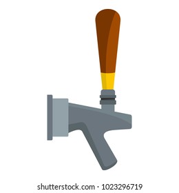 Big tap icon. Flat illustration of big tap vector icon for web