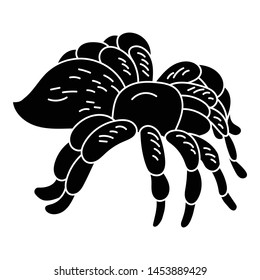Big tarantula spider icon. Simple illustration of big tarantula spider vector icon for web design isolated on white background