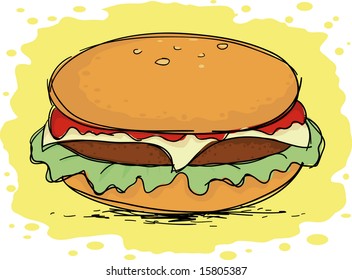 big tasty cheeseburger