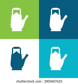 Big Teapot Flat four color minimal icon set