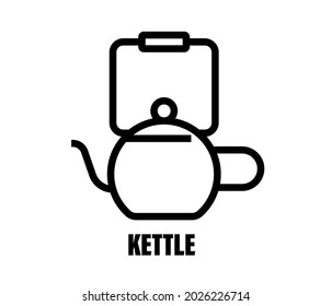 Big teapot icon. Outline illustration of big teapot vector icon for web.