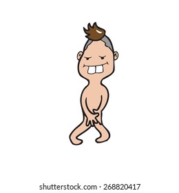 Cute boy butt nude