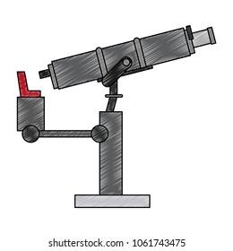Big telescope isolated scribble