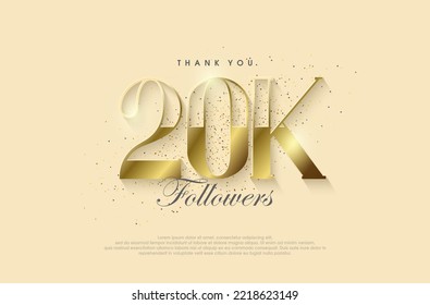 A big thank you to 20k followers, with a shiny luxury gold design.