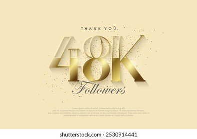 A big thank you to 48k followers, with a shiny luxury gold design.