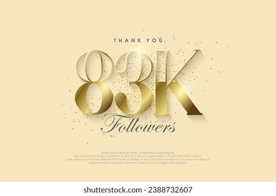 A big thank you to 83k followers, with a shiny luxury gold design.