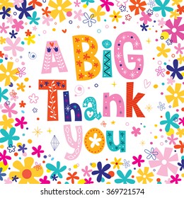 A Big Thank You Greeting Card