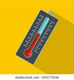 Big thermometer icon. Flat illustration of big thermometer vector icon for web