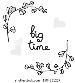 big time. decorative delicate ornament. decoration for a romantic event.