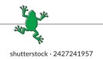 Big toad frog vector. Frogs feet. drawing footprint or footstep print. Cartoon reptile. Amphibian icon. Line pattern.