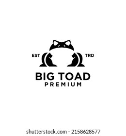 Big Toad Vector Logo Design Isolated White Background