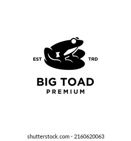 Big Toad Vector Logo Design Isolated White Background