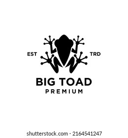 Big Toad Vector Logo Design Isolated White Background