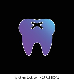 Big Tooth blue gradient vector icon
