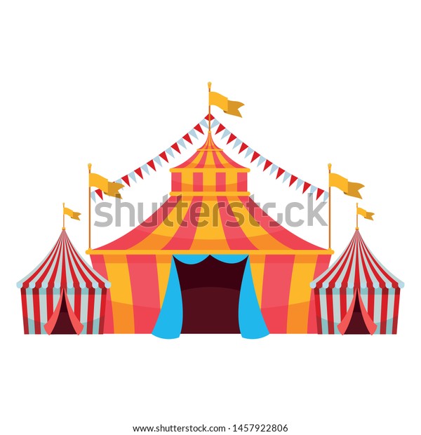 Big Top Circus Flag Isolated Vector Stock Vector (Royalty Free) 1457922806