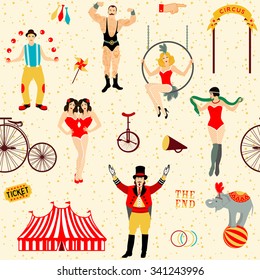 Big Top Circus pattern color