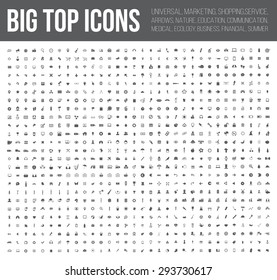 Big top icons,Business,Finance,industry,Medical, and website icon set,clean vector