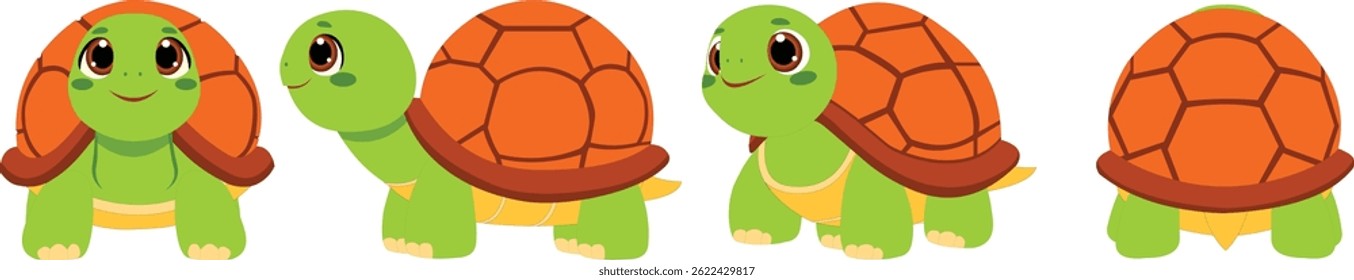 Big Tortoise vector images for Animation 