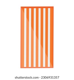 Big towel on white background