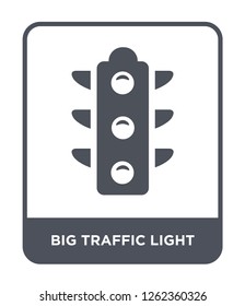 big traffic light icon vector on white background, big traffic light trendy filled icons from Ultimate glyphicons collection, big traffic light simple element illustration