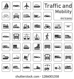 BIG - traffic and mobility icon set