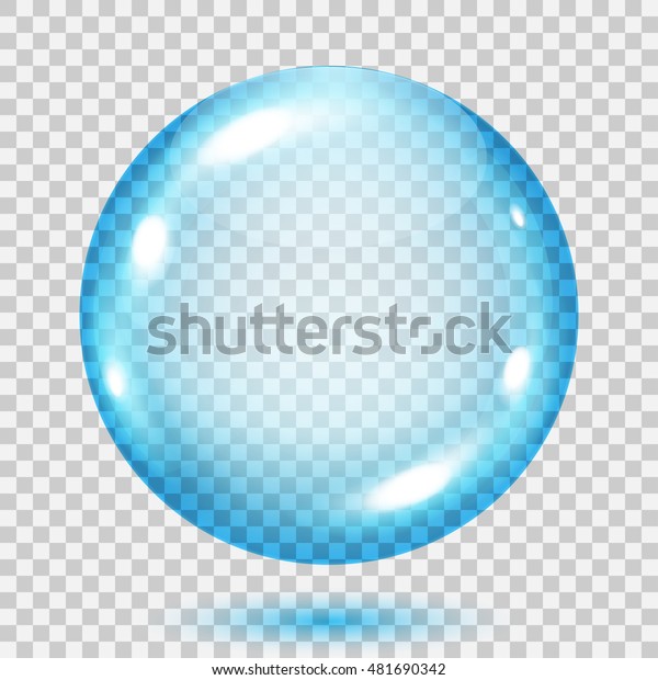 Big Translucent Light Blue Sphere Shadow Stock Image Download Now