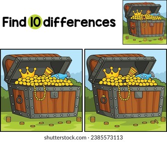 Big Treasure Chest Find The Differences