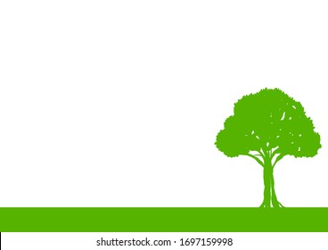 big tree background or frame