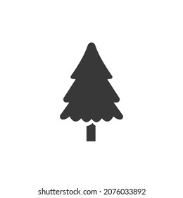 Big Tree Icon Black and White Vector Graphic
