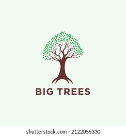 
Big tree illustration logo design.tree vector
