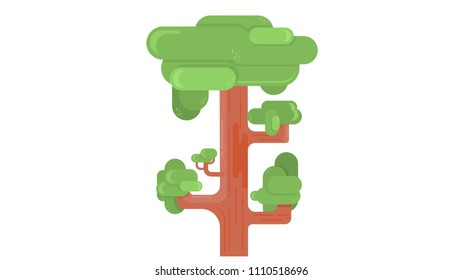 Big Tree insolated vector illustration