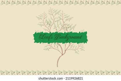 Big Tree and leaf simple background