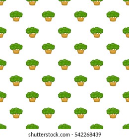 Big tree pattern. Cartoon illustration of big tree vector pattern for web