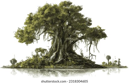 big tree in the swamp svg