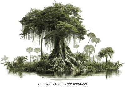 big tree in the swamp