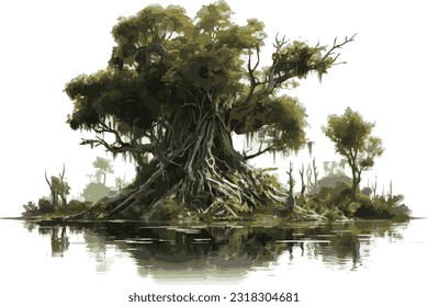 big tree in the swamp