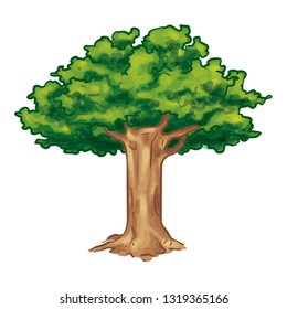 Big Tree Vector Illustration