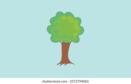 Big tree vector illustration design for use.
