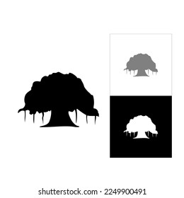 los grandes árboles que silhoutte hacen para logotipos o signos,                                                                                                                                                         