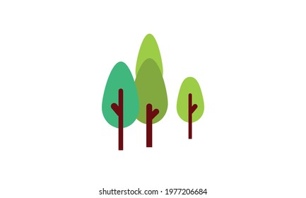 Big trees that provide shade in the garden.