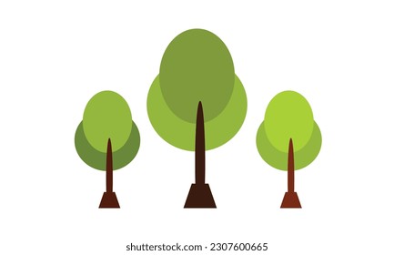Big trees that provide shade in the garden.