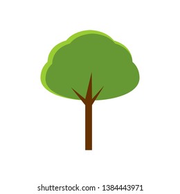Big Trees Tree Branch Shadow Illustration Symbol Vector Design
