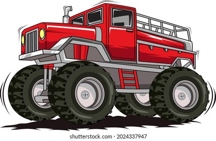big truck car illustration  hand drawing illustration