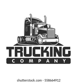 big truck car logo illustration vector design