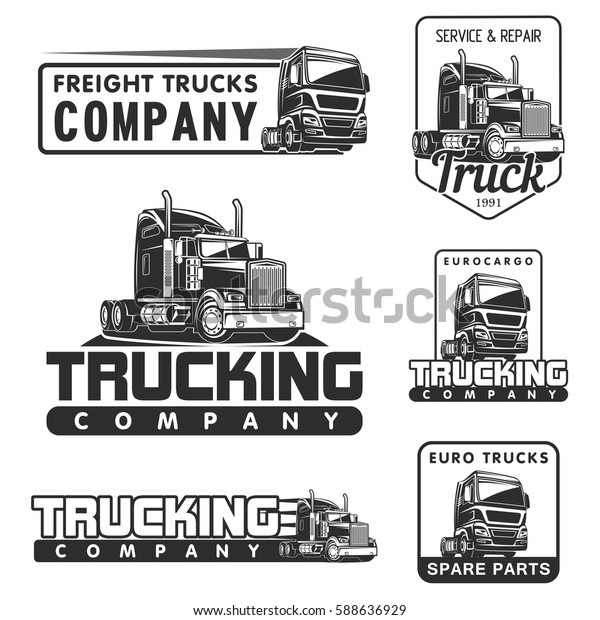 Big Truck Car Logo Illustration Vector Stock Vector (Royalty Free ...