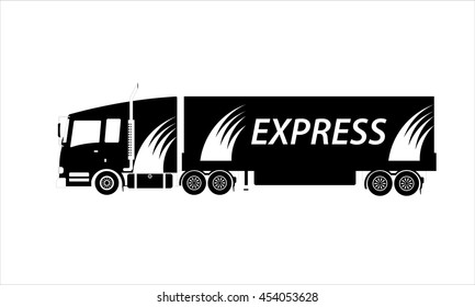 the big truck with container