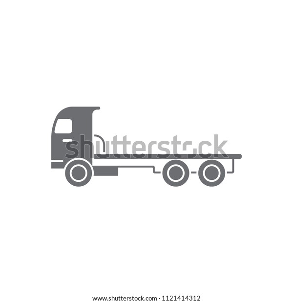 Big truck icon. Simple element\
illustration. Big truck symbol design from Transport collection\
set. Can be used for web and mobile on white\
background