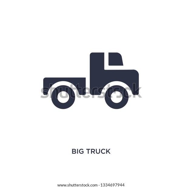 big truck icon. Simple element\
illustration from mechanicons concept. big truck editable symbol\
design on white background. Can be use for web and\
mobile.