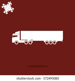 Big Truck Icon Vector